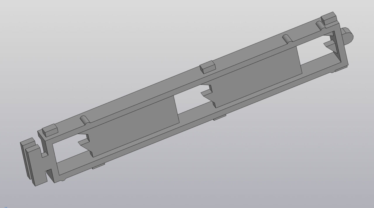 3D модель Планки климата кнопок BMW е34