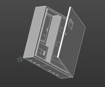 3D модель Щит учёта распределительный навесной  ЩУРН-36
