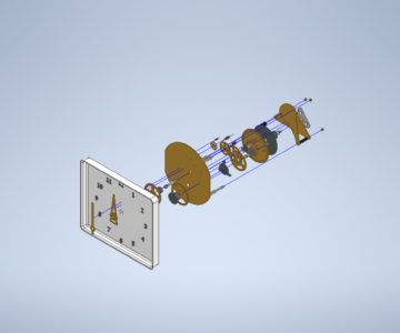 3D модель Часовой механизм 3D