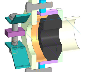3D модель Ввод кабельный D=64