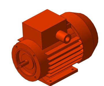 3D модель Электродвигатель асинхронный АИР56В4УЗ