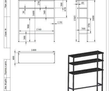 3D модель Стеллаж производственный в фармацевтике