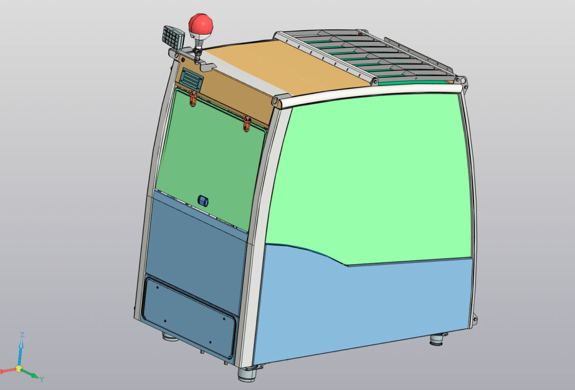 3D модель Кабина экскаватора