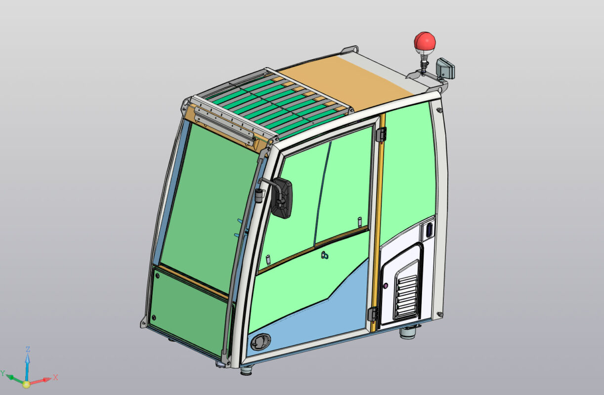 3D модель Кабина экскаватора