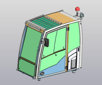 3D модель Кабина экскаватора