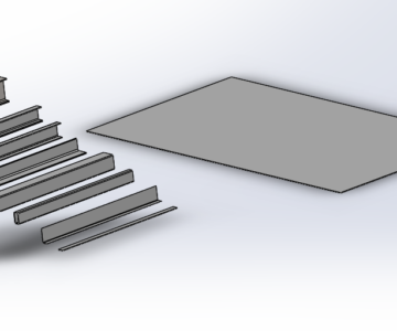 3D модель Библиотека металлопроката для SolidWorks с привязкой размеров к спецификации