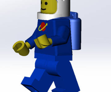 3D модель LEGO человек
