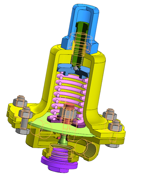 3D модель Регулятор давления жидкости РДж-1/4