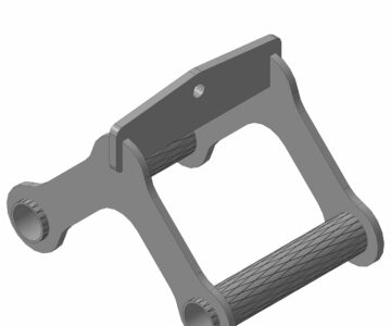 3D модель Рукоятка для тяги к животу