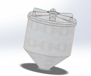 3D модель Ёмкость ФМ 1000л