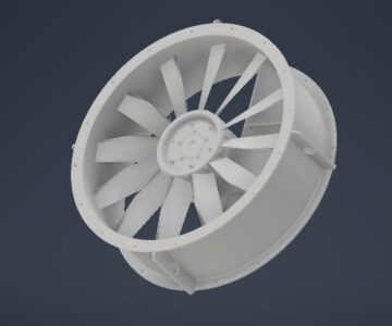 3D модель Вентилятор осевой ВО-25-212-6,3