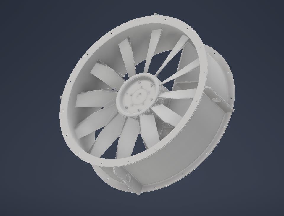 3D модель Вентилятор осевой ВО-25-212-6,3