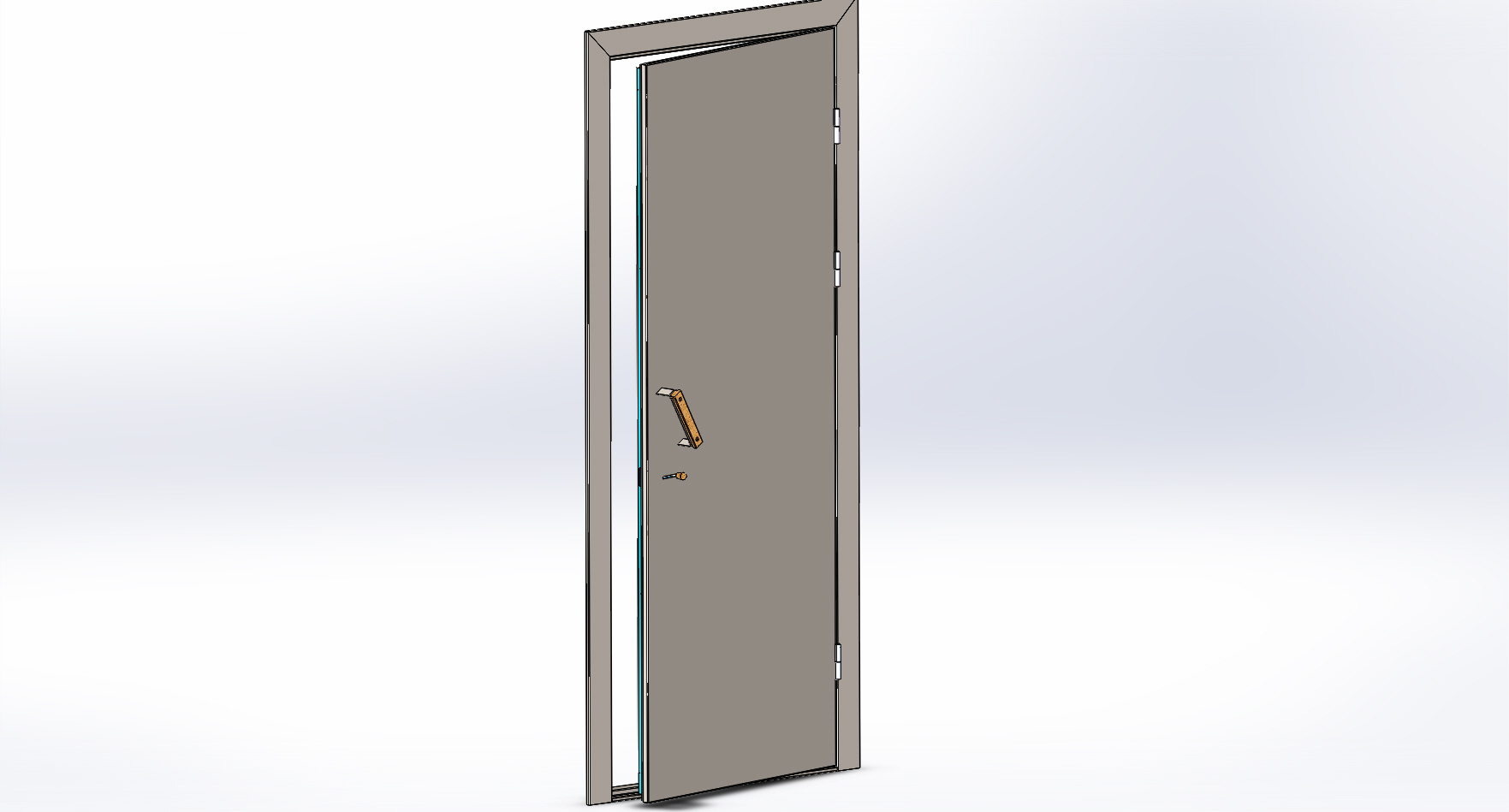 3D модель Дверь  свободного назначения 2100х800