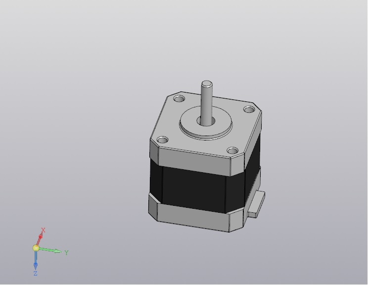 3D модель Шаговый двигатель 17HS4401 3D модель