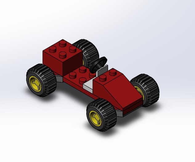 3D модель Машина LEGO