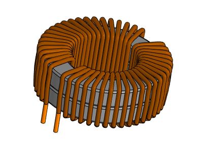 3D модель Дроссель ЭМС