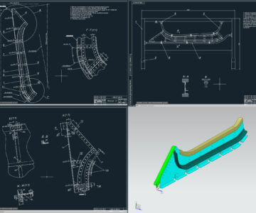 3D модель Разработка электронного макета конструкции узла «Шпангоут №22»