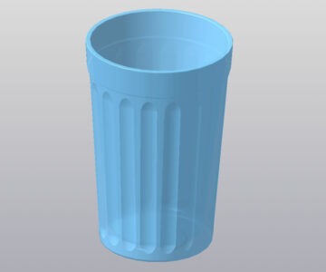 3D модель Гранёный стакан 3D модель