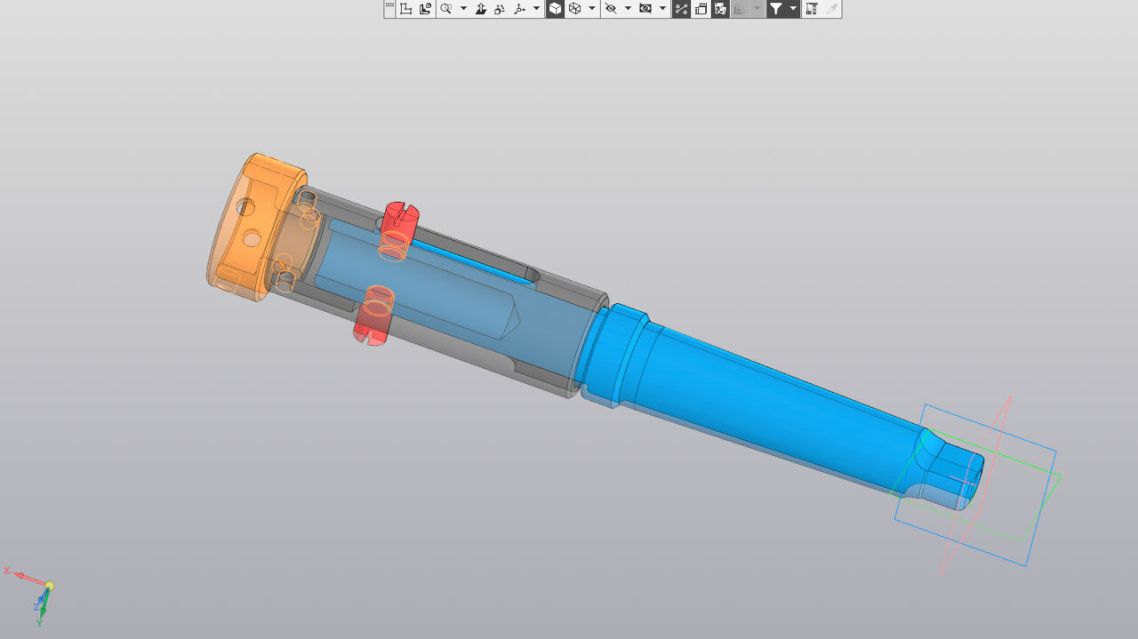 3D модель Резьбонарезная вставка в заднюю бабку
