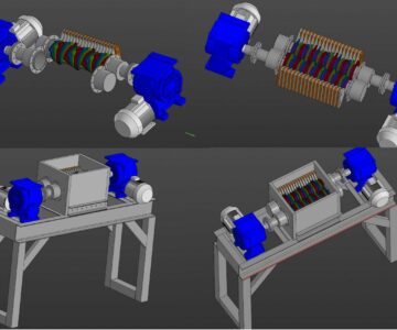 3D модель Шредер для дробления пластика