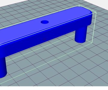 3D модель Приспособление для разметки - черта посередине рейки.