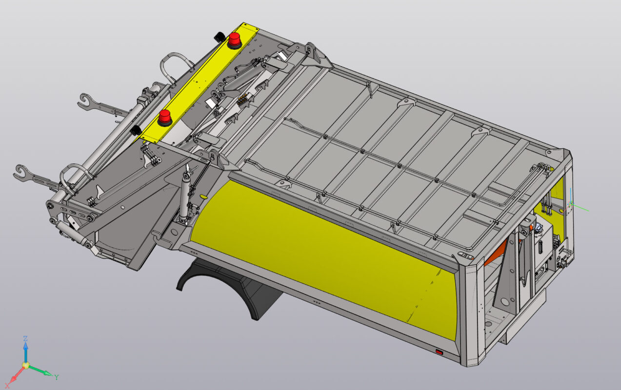 3D модель Мусоровоз с задней загрузкой 8 куб. м.