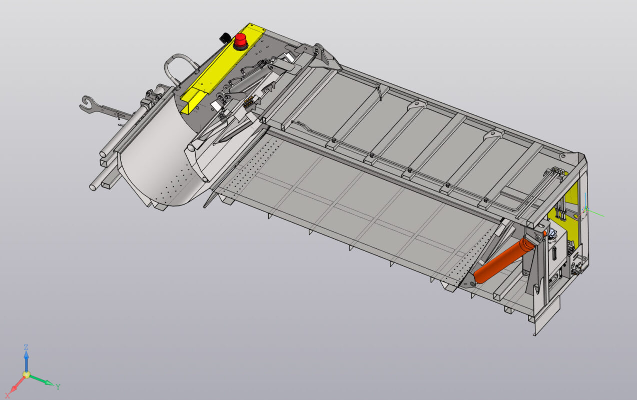 3D модель Мусоровоз с задней загрузкой 8 куб. м.