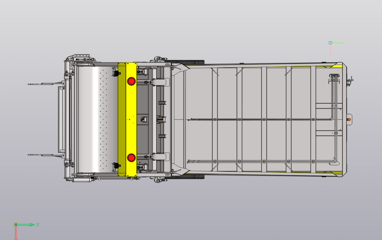 3D модель Мусоровоз с задней загрузкой 8 куб. м.