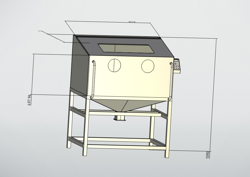 3D модель Шкаф для аквабласта