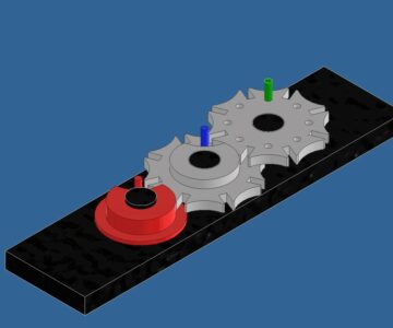 3D модель Мальтийский механизм
