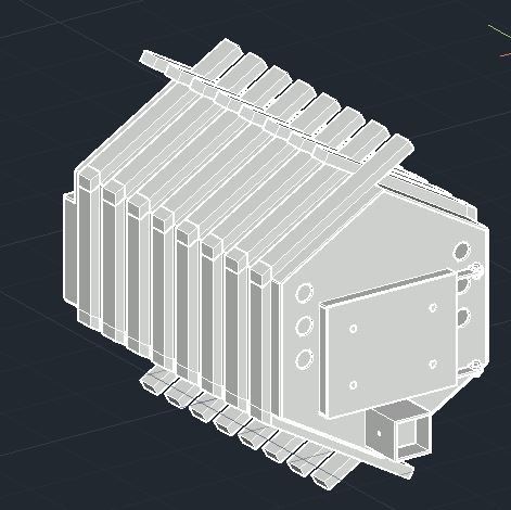 3D модель Печь булерьян 1000х1000 мм