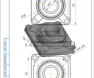 3D модель Корпусной подшипник UCF 212