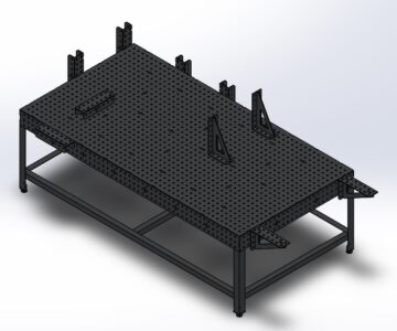 3D модель Сварочный стол 1300х2500х800мм