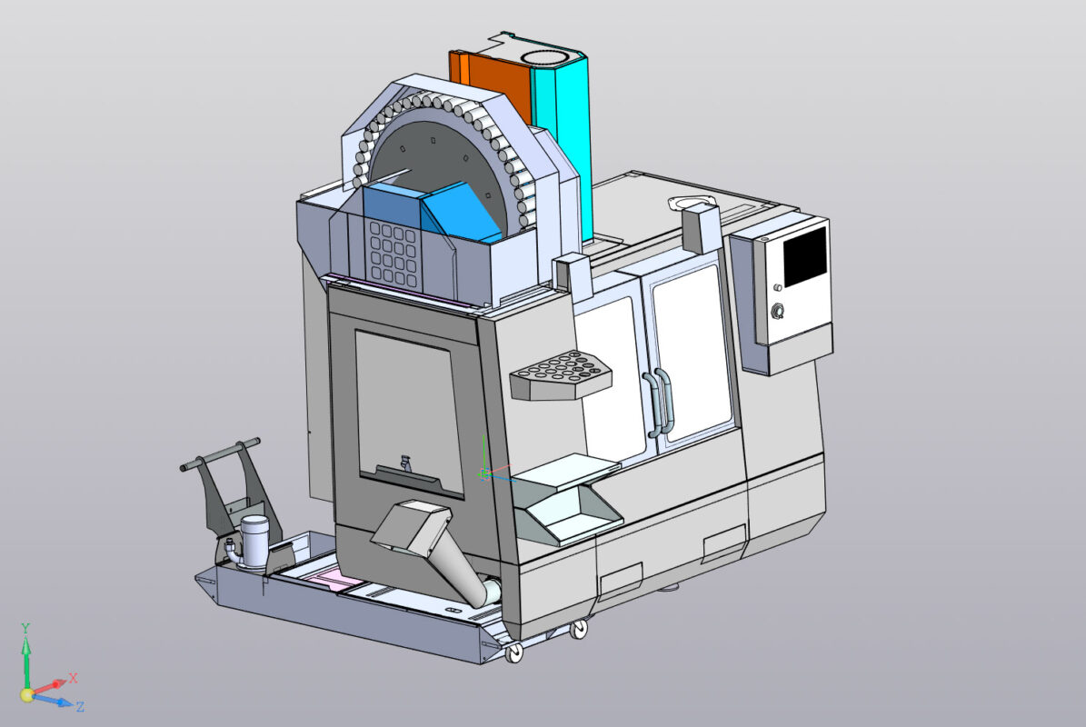 3D модель Фрезерный станок HAAS VF-2
