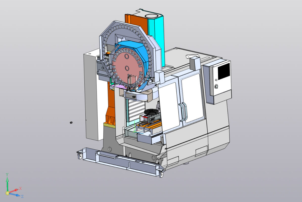 3D модель Фрезерный станок HAAS VF-2
