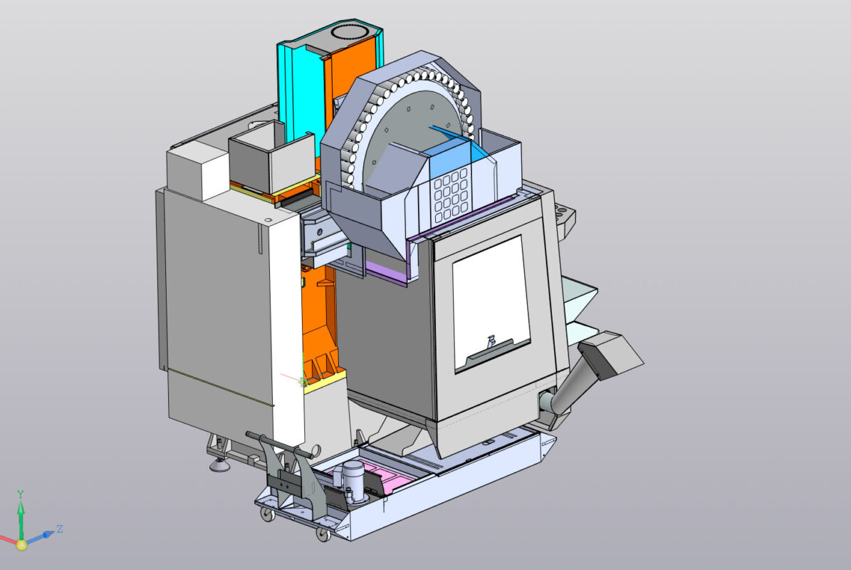 3D модель Фрезерный станок HAAS VF-2