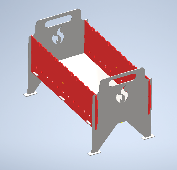 3D модель Мангал 503х285х323