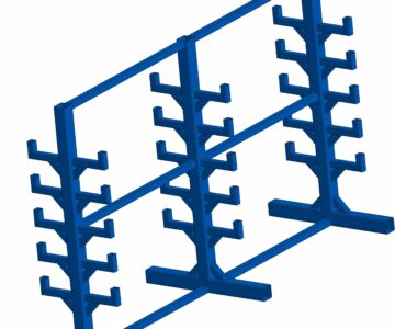 3D модель Стеллаж для профильного металла
