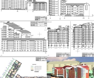 Чертеж Дом многоэтажный с переменной этажностью 10-9-7-6