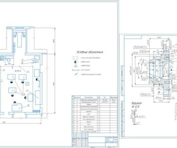 Чертеж Проект участка восстановления деталей двигателя СМД-14 ЕГО модификации полимерами, завода по ремонту шасси и двигателей тракторов. программа 15000 двигателей в год