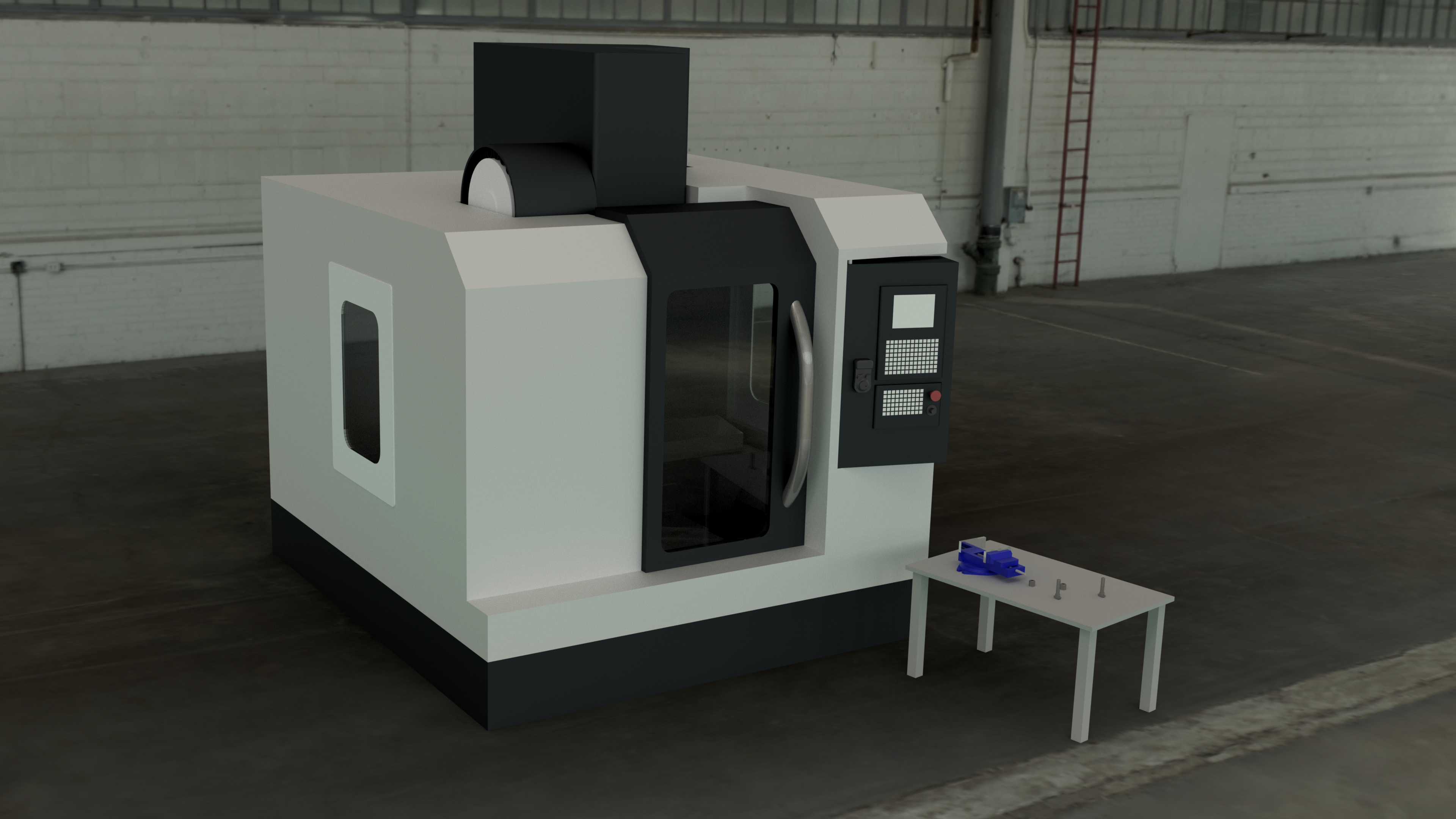 3D модель Наладка фрезерного станка ЧПУ