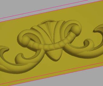 3D модель Форма орнамент для мебели