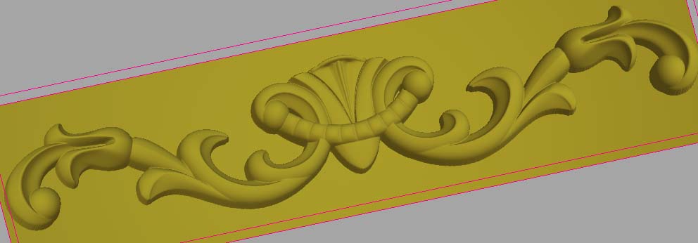 3D модель Форма орнамент для мебели