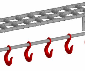 3D модель Вешалка из труб и отводов ДУ 15
