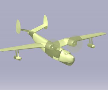 3D модель Самолет-амфибия Бе-6