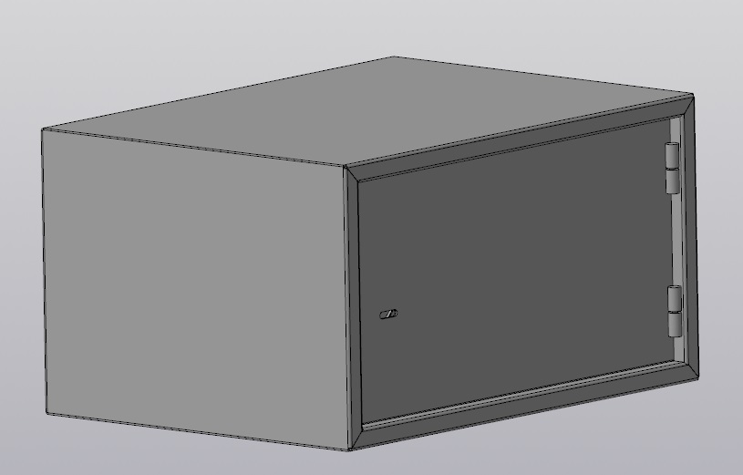 3D модель Шкаф коммутационный антивандальный