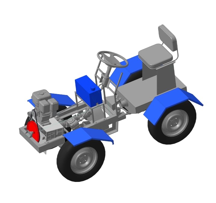 3D модель Минитрактор