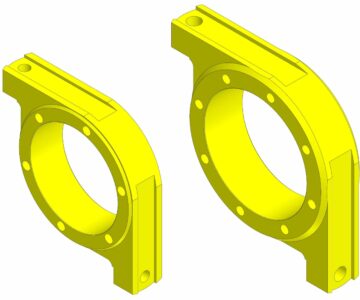 3D модель Букса угловая БУ 240, БУ 280 ОСТ 24.191.33-74