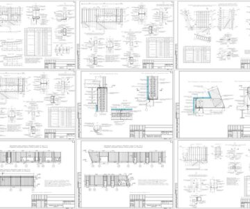 Чертеж Проект каркасно-обшивных стен здания