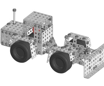 3D модель Кировец из детского конструктора